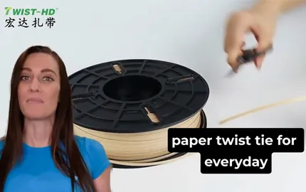 High Quality Waterproof Kraft Paper Twist Tie Strap